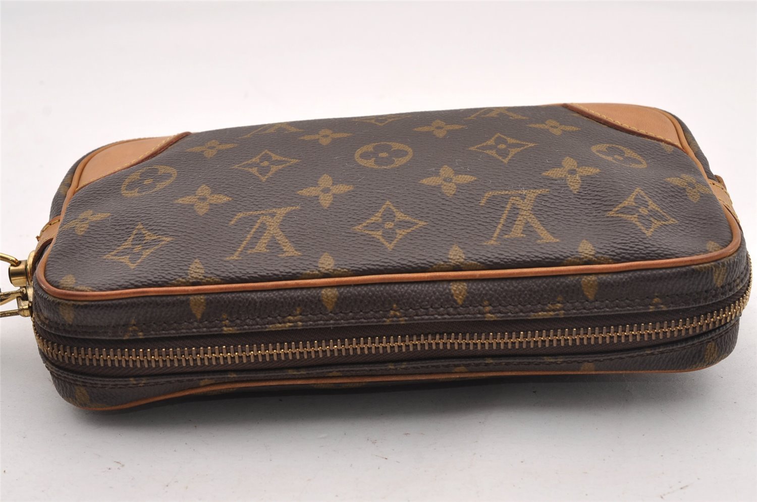 Authentic Louis Vuitton Monogram Marly Dragonne PM M51827 Clutch Hand Bag 1690I