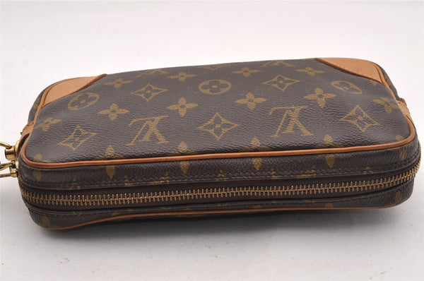 Authentic Louis Vuitton Monogram Marly Dragonne PM M51827 Clutch Hand Bag 1690I