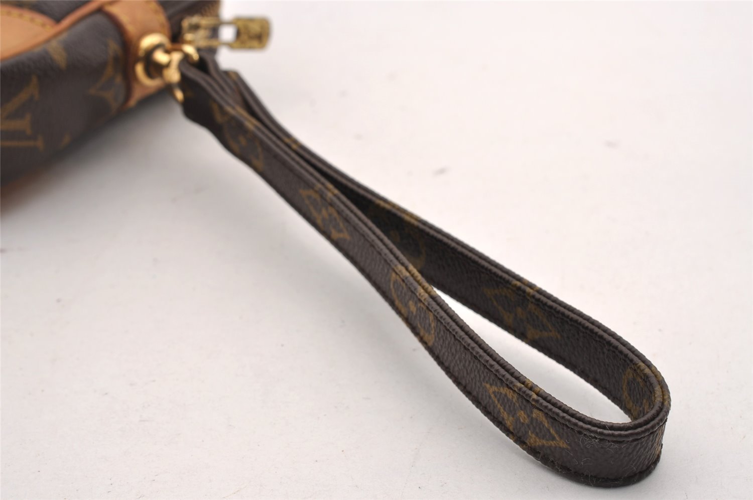 Authentic Louis Vuitton Monogram Marly Dragonne PM M51827 Clutch Hand Bag 1690I