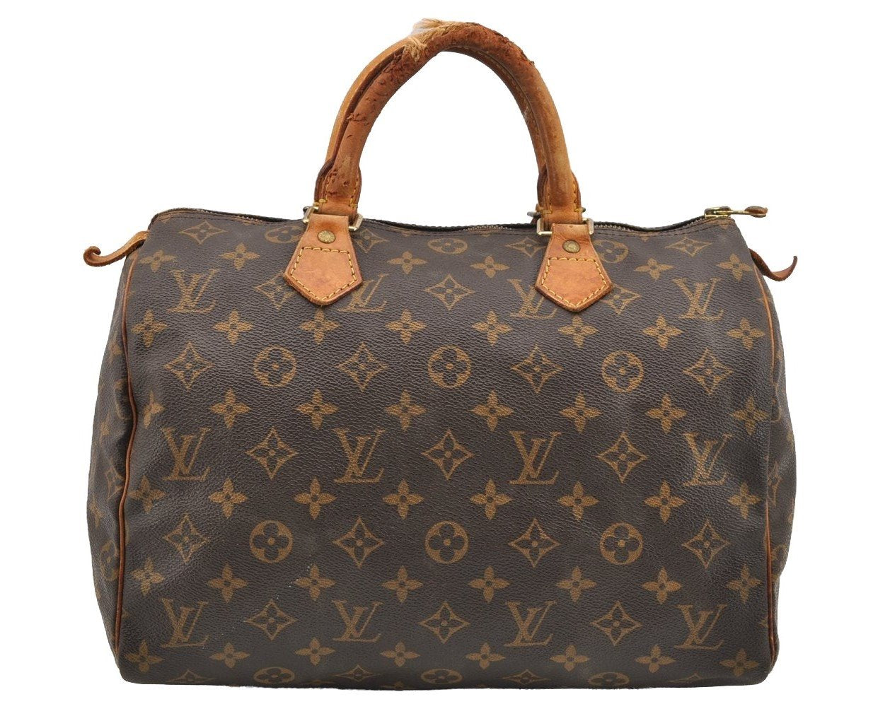 Authentic Louis Vuitton Monogram Speedy 30 Hand Boston Bag M41526 LV 1692I