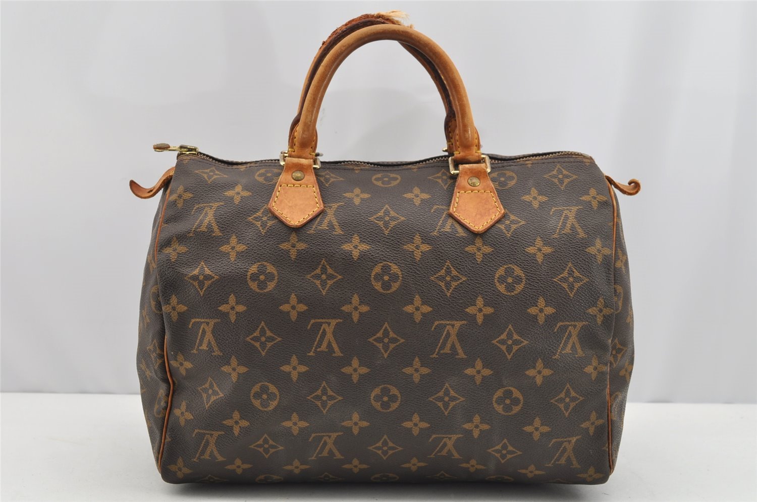 Authentic Louis Vuitton Monogram Speedy 30 Hand Boston Bag M41526 LV 1692I