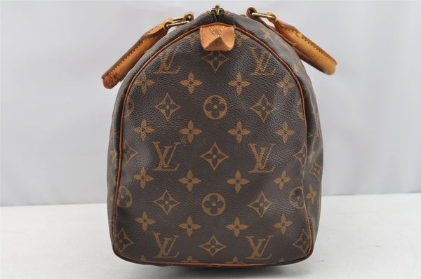 Authentic Louis Vuitton Monogram Speedy 30 Hand Boston Bag M41526 LV 1692I