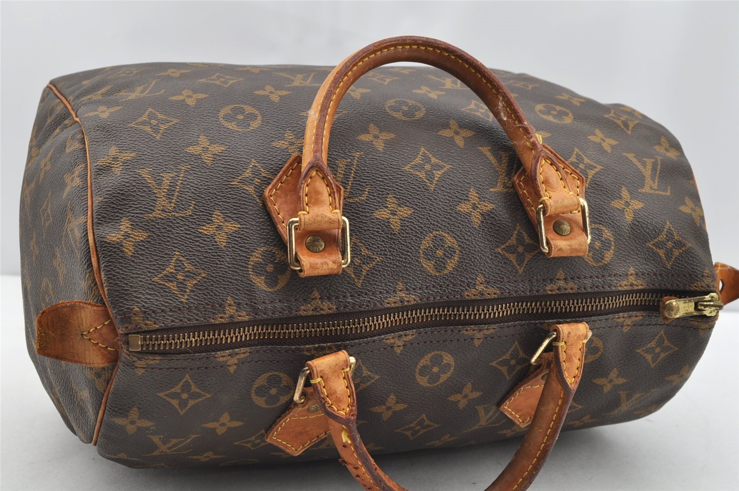 Authentic Louis Vuitton Monogram Speedy 30 Hand Boston Bag M41526 LV 1692I