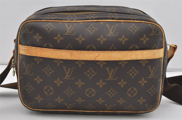 Authentic Louis Vuitton Monogram Reporter PM Shoulder Cross Bag M45254 LV 1694I
