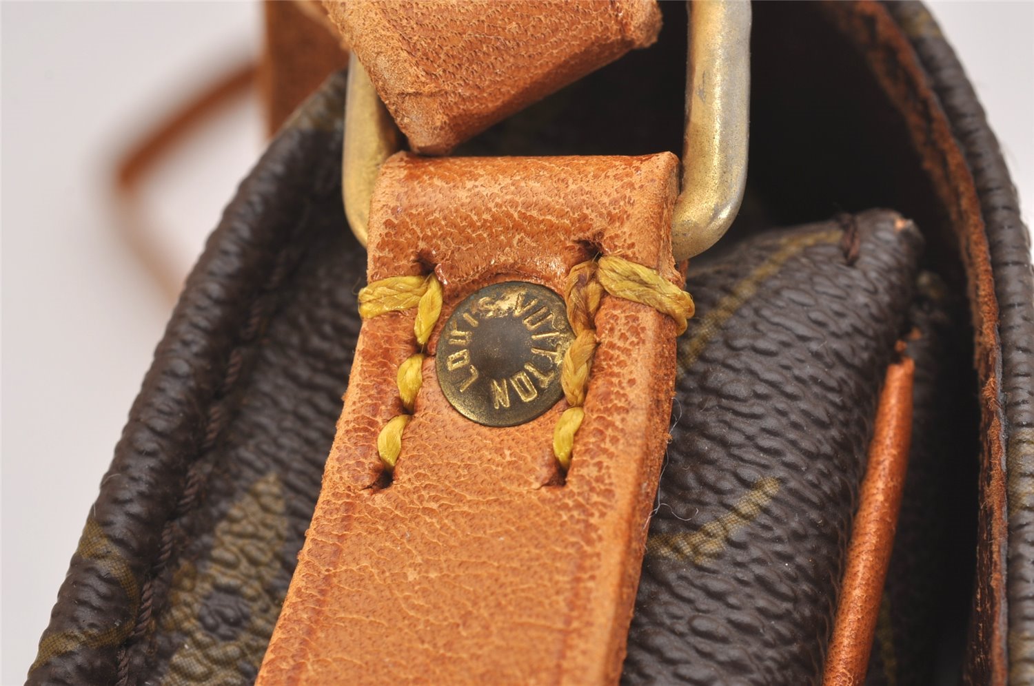 Authentic Louis Vuitton Monogram Cartouchiere PM Shoulder Bag Old Model 1695I