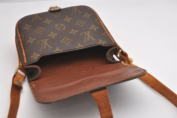 Authentic Louis Vuitton Monogram Cartouchiere PM Shoulder Bag Old Model 1695I