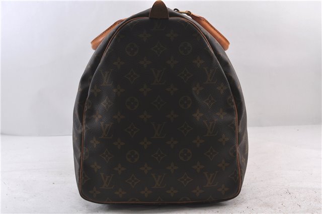 Authentic Louis Vuitton Monogram Keepall 55 Boston Bag M41424 LV 1696D