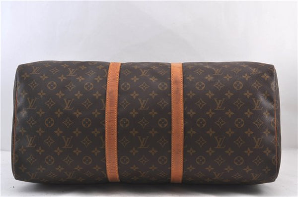 Authentic Louis Vuitton Monogram Keepall 55 Boston Bag M41424 LV 1696D