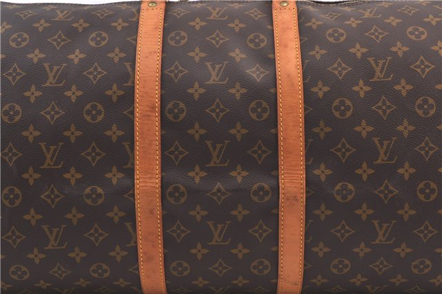 Authentic Louis Vuitton Monogram Keepall 55 Boston Bag M41424 LV 1696D