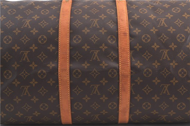 Authentic Louis Vuitton Monogram Keepall 55 Boston Bag M41424 LV 1696D