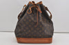 Authentic Louis Vuitton Monogram Noe Shoulder Drawstring Bag M42224 LV 1696I