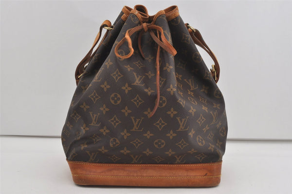 Authentic Louis Vuitton Monogram Noe Shoulder Drawstring Bag M42224 LV 1696I