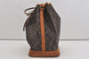 Authentic Louis Vuitton Monogram Noe Shoulder Drawstring Bag M42224 LV 1696I