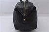 Authentic YVES SAINT LAURENT Easy Boston Hand Bag Leather 208315 Black 1697D