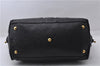 Authentic YVES SAINT LAURENT Easy Boston Hand Bag Leather 208315 Black 1697D