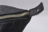 Authentic YVES SAINT LAURENT Easy Boston Hand Bag Leather 208315 Black 1697D