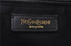 Authentic YVES SAINT LAURENT Easy Boston Hand Bag Leather 208315 Black 1697D