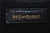 Authentic YVES SAINT LAURENT Easy Boston Bag Nuback Leather 208314 Black 1698D