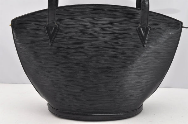 Auth Louis Vuitton Epi Saint Jacques Shopping Shoulder Bag Black M52262 LV 1699I