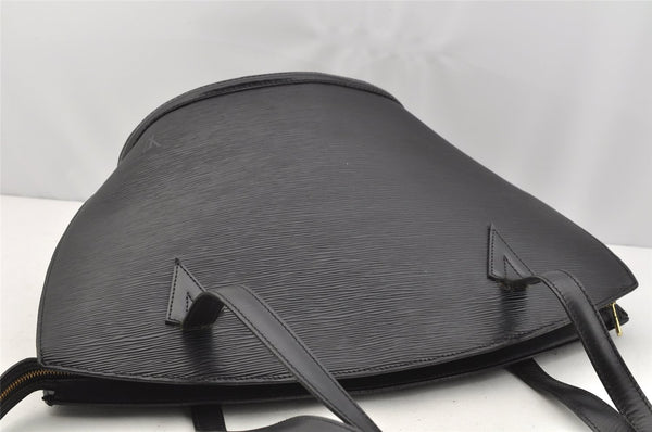Auth Louis Vuitton Epi Saint Jacques Shopping Shoulder Bag Black M52262 LV 1699I