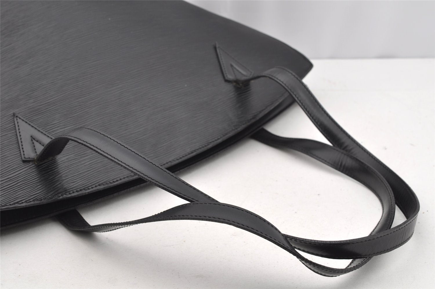 Auth Louis Vuitton Epi Saint Jacques Shopping Shoulder Bag Black M52262 LV 1699I