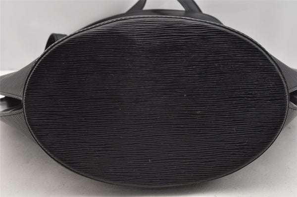 Auth Louis Vuitton Epi Saint Jacques Shopping Shoulder Bag Black M52262 LV 1699I