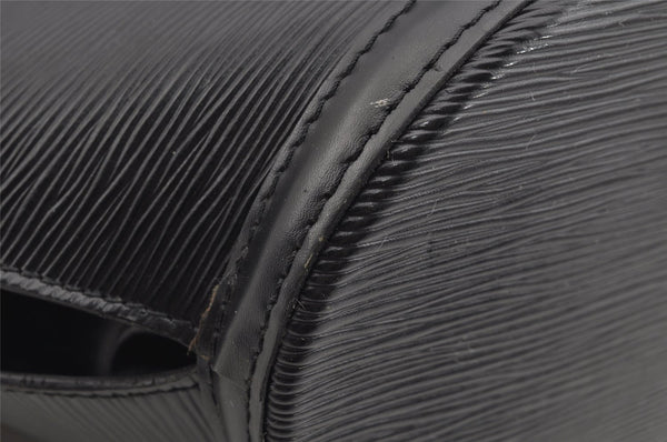 Auth Louis Vuitton Epi Saint Jacques Shopping Shoulder Bag Black M52262 LV 1699I