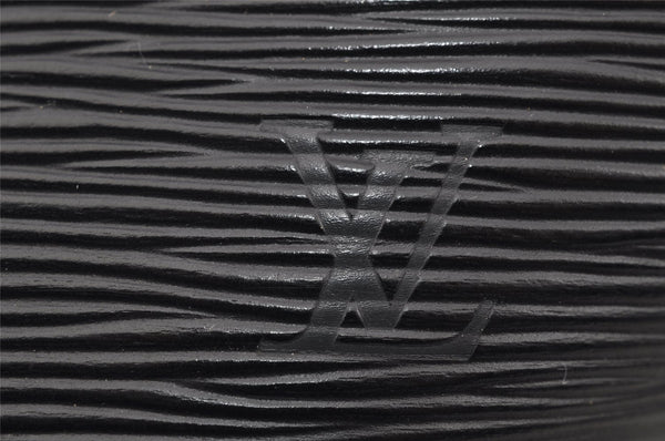 Auth Louis Vuitton Epi Saint Jacques Shopping Shoulder Bag Black M52262 LV 1699I