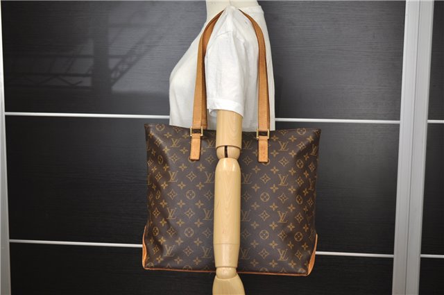 Authentic Louis Vuitton Monogram Cabas Mezzo Shoulder Tote Bag M51151 LV 1701F