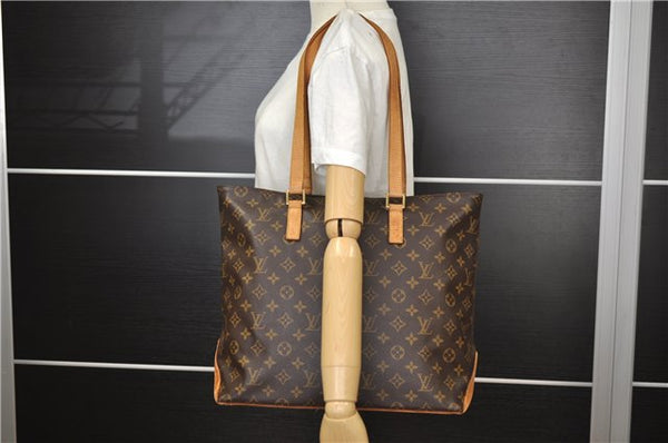 Authentic Louis Vuitton Monogram Cabas Mezzo Shoulder Tote Bag M51151 LV 1701F