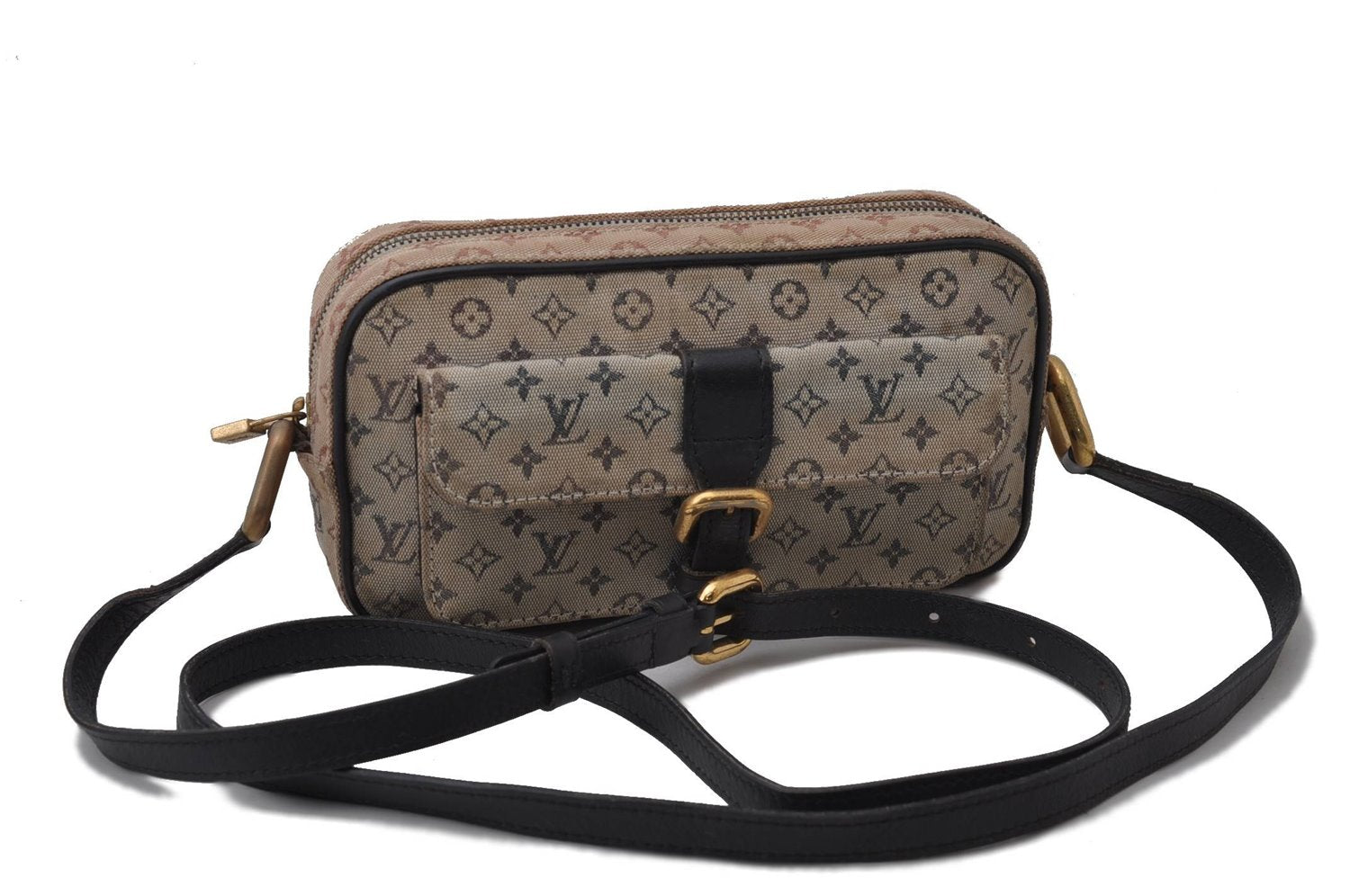 Louis Vuitton Monogram Mini Juliet MM Shoulder Cross Bag M92217 Blue Junk 1702D