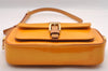 Authentic Louis Vuitton Vernis Christie MM Shoulder Bag Yellow M91108 LV 1702I