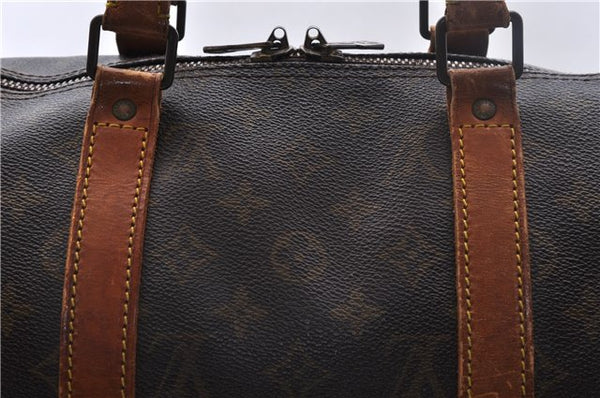 Auth Louis Vuitton Monogram Keepall Bandouliere 50 Boston Bag M41416 LV 1703D