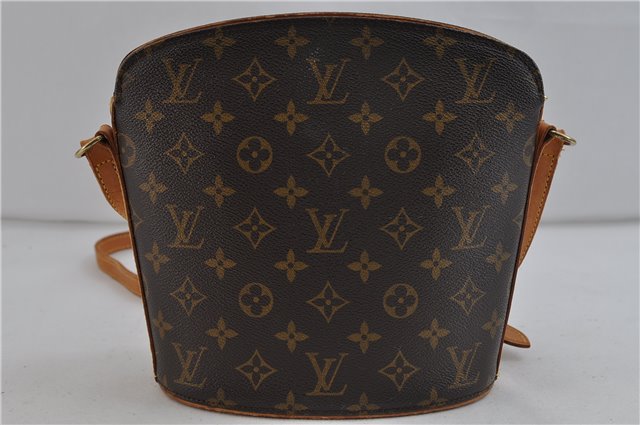 Authentic Louis Vuitton Monogram Drouot Shoulder Cross Body Bag M51290 LV 1704D