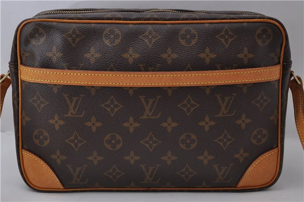 Auth Louis Vuitton Monogram Trocadero 30 Shoulder Cross Body Bag M51272 LV 1707D