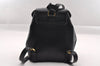 Authentic Salvatore Ferragamo Heel Motif Backpack Purse Leather Black Junk 1707I