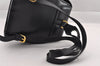 Authentic Salvatore Ferragamo Heel Motif Backpack Purse Leather Black Junk 1707I