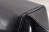 Authentic Salvatore Ferragamo Heel Motif Backpack Purse Leather Black Junk 1707I