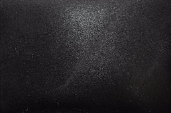 Authentic Salvatore Ferragamo Heel Motif Backpack Purse Leather Black Junk 1707I