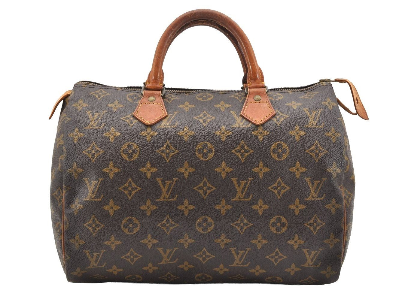 Authentic Louis Vuitton Monogram Speedy 30 Hand Boston Bag M41526 LV 1708I