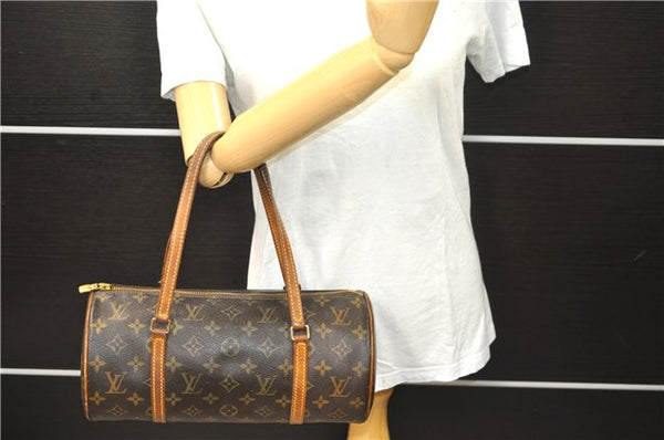 Authentic Louis Vuitton Monogram Papillon 30 Hand Bag M51385 LV 1709D