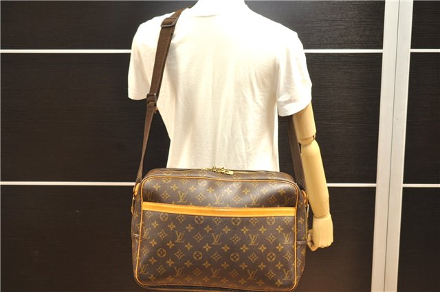 Authentic Louis Vuitton Monogram Reporter GM Shoulder Cross Bag M45252 LV 1709F