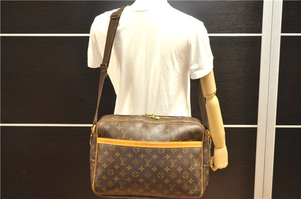 Authentic Louis Vuitton Monogram Reporter GM Shoulder Cross Bag M45252 LV 1709F