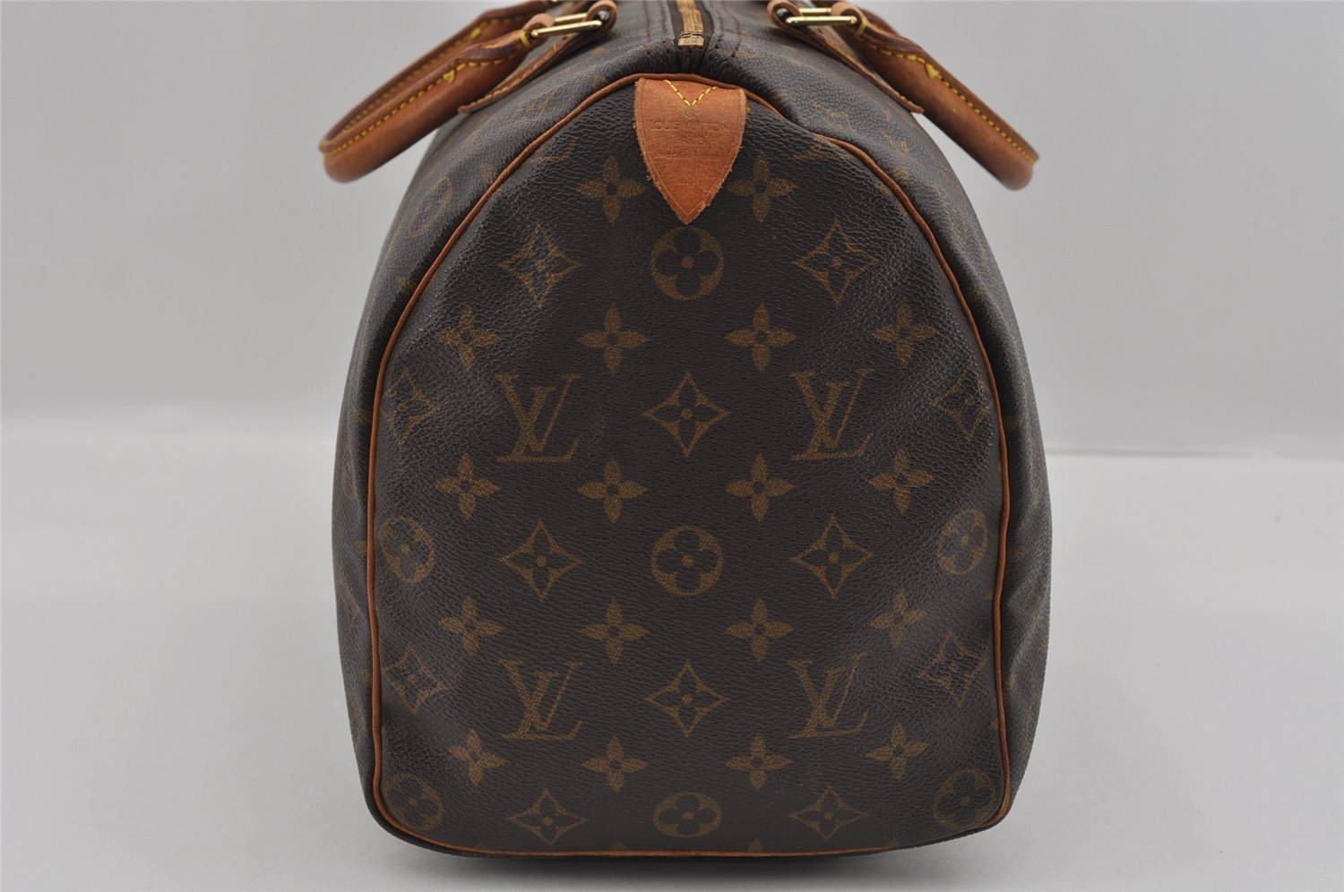 Authentic Louis Vuitton Monogram Speedy 35 Hand Boston Bag M41524 LV 1709I