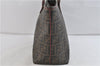 Authentic FENDI Zucca Shoulder Tote Bag PVC Brown 1710D