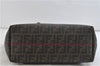 Authentic FENDI Zucca Shoulder Tote Bag PVC Brown 1710D