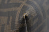 Authentic FENDI Zucca Shoulder Tote Bag PVC Brown 1710D