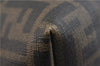 Authentic FENDI Zucca Shoulder Tote Bag PVC Brown 1710D