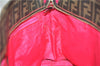 Authentic FENDI Zucca Shoulder Tote Bag PVC Brown 1710D