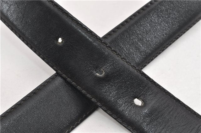 Authentic GUCCI Interlocking G Vintage Belt Leather 32.7-34.6